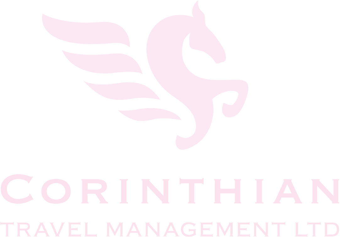 Corinthian logo travel  white